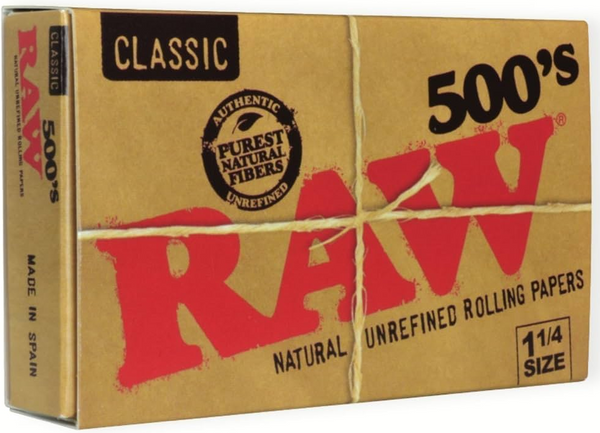RAW 1-1/4 NATURAL BLOC 500 20PK (1CT)