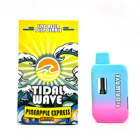 TIDAL WAVE PINEAPPLE EXPRESS LIVE RESIN 3.5G D9 DISPOSABLE (5CT)