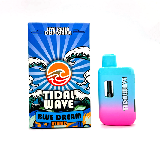 TIDAL WAVE BLUE DREAM LIVE RESIN 3.5G D9 DISPOSABLE (5CT)