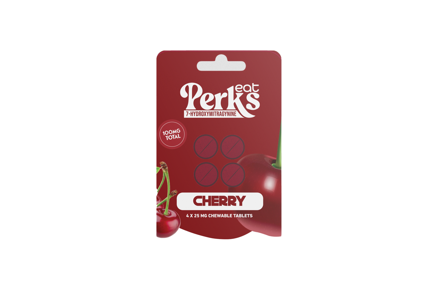 EAT PERKS 7 HYDROXY 4PK MINI TABLET RED CHERRY (10CT)