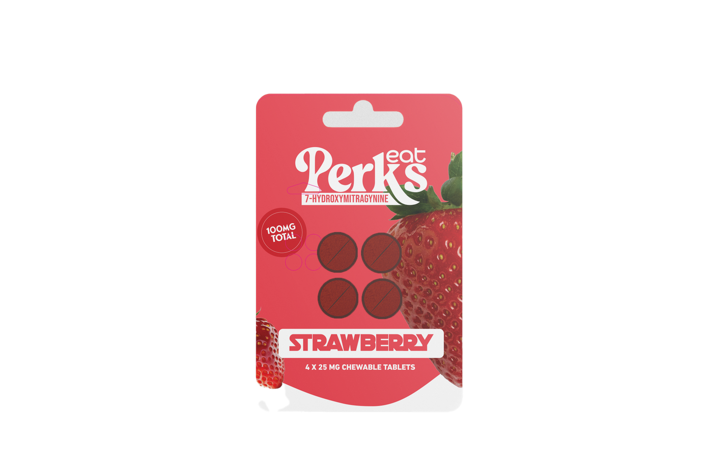 EAT PERKS 7 HYDROXY 4PK MINI TABLET STRAWBERRY (10CT)