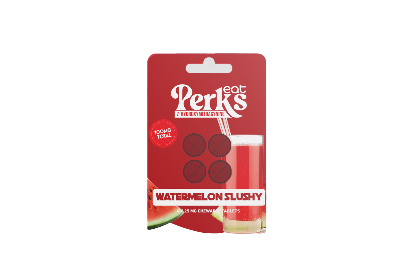 EAT PERKS 7 HYDROXY 4PK MINI TABLET WATERMELON SLUSHI (10CT)