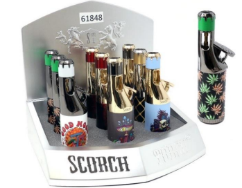 SCORCH CYLINDRICAL BODY PREMIUM TORCH DISPLAY (9CT)