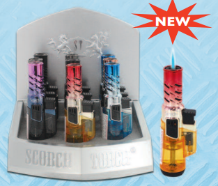 SCORCH STRAIGHT UP PREMIUM TORCH DISPLAY (9CT)