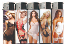 SEXY GIRLS ELECTRONIC REFILLABLE LIGHTER # 250PK (1CT)
