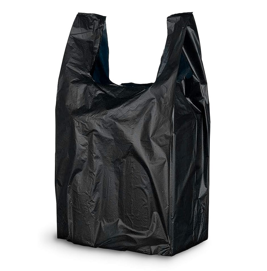 BLK T-SHIRT CARRYOUT BAGS 22 in. x 11.5 in. (1ct)