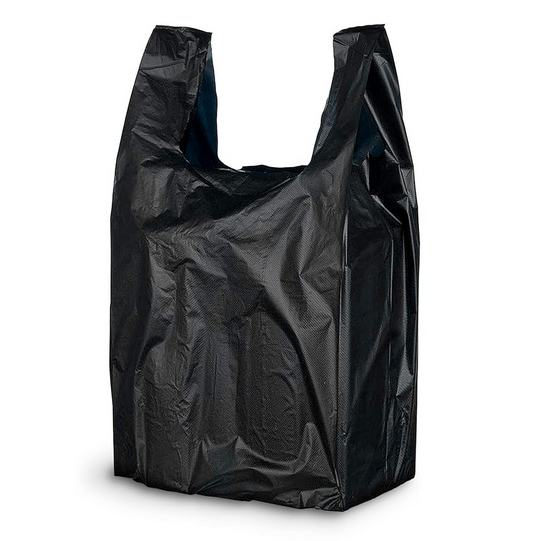 BLK T-SHIRT CARRYOUT BAGS 22 in. x 11.5 in. (1ct)