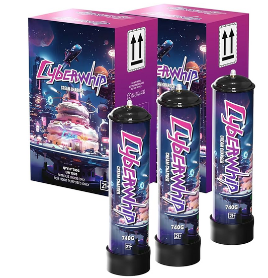 CYBERWHIP 740g CREAM CHARGER ENERGY DRINK (6CT)