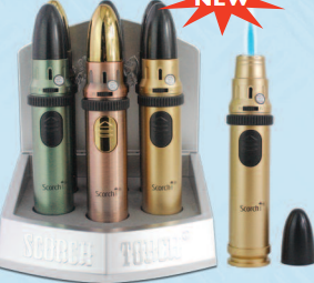 SCORCH SINGLE FLAME MISSILE PREMIUM TORCH DISPLAY (6CT)