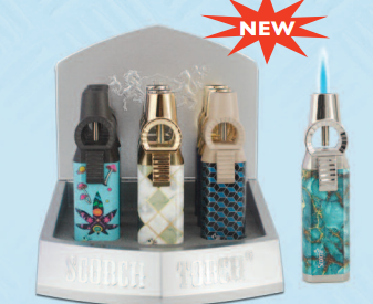 SCORCH SINGLE FLAME POWERFUL TORCH DISPLAY (9CT)