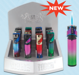 SCORCH SINGLE FLAME CYLYINDRICAL TORCH DISPLAY (12CT)