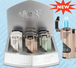 SCORCH E  CIGAR PUNCH ROTATING TORCH DISPLAY (9CT)