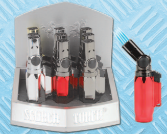 SCORCH QUAD FLAME ADJUSTABLE TORCH DISPLAY (9CT)