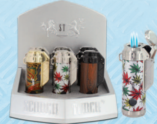 SCORCH TRIPLE FLAME CIGAR TORCH DISPLAY (6CT)