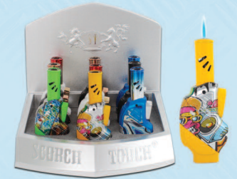 SCORCH FLAME GOLF BAG TORCH DISPLAY (9CT)