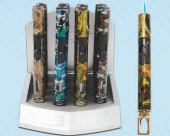 SCORCH PENCIL TORCH CAMOUFGLAGE WITH CLIP (8 CT)