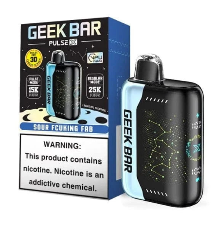 GEEK BAR PULSE X2 DISPOSABLE VAPE 50K PUFFS 5PK SOUR FCUKING FAB