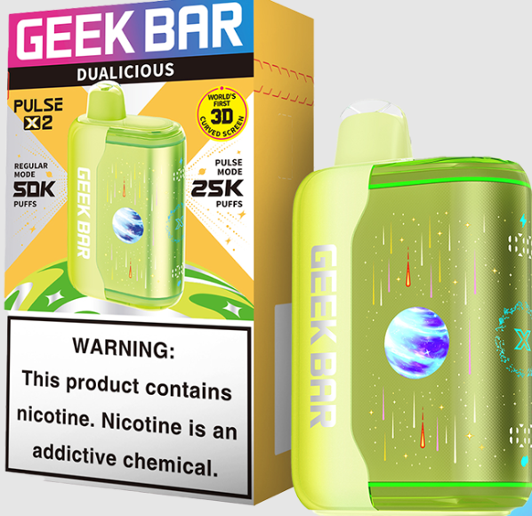 GEEK BAR PULSE X2 DISPOSABLE VAPE 50K PUFFS 5PK DUALICIOUS