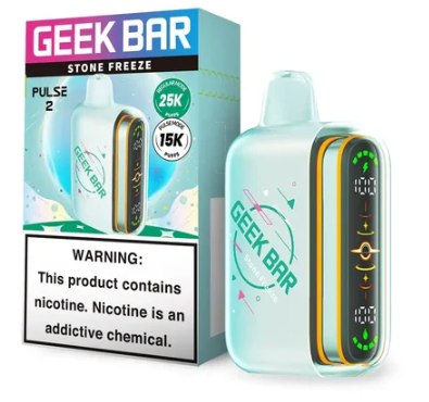 GEEK BAR PULSE X2 DISPOSABLE VAPE 50K PUFFS 5PK STONE FREEZE