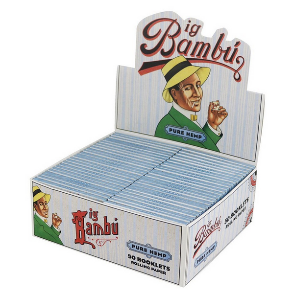 RAW BIG BAMBU PURE HEMP ROLLING PAPERS (50 CT)