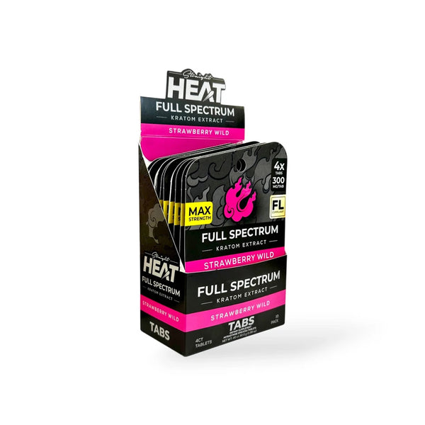 FULL SPECTRUM HEAT TABLETS (1200MG) 300MG/ 4PK-STRAWBERRY WILD (10CT)