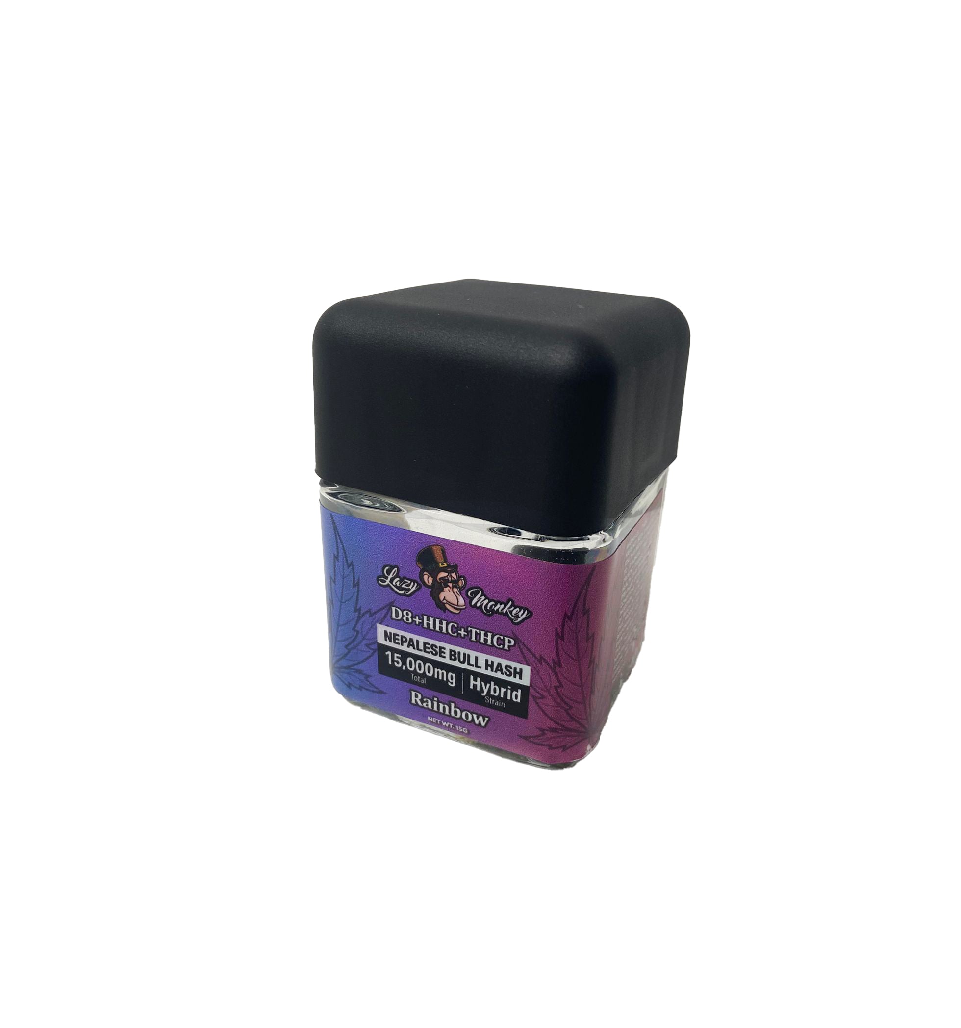 LAZY MONKEY NEPALESE BULL HASH 15000mg D8+HHC+THCP HYBRID-RAINBOW ...