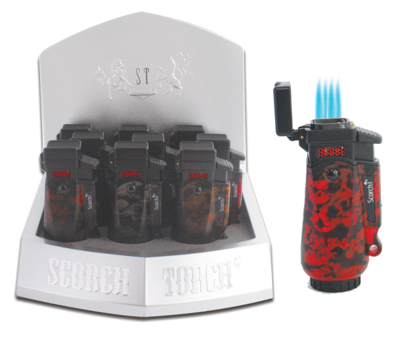SCORCH PREMIUM 4 AUTO OPEN TORCH DISPLAY (9CT) – Warehouse Fever