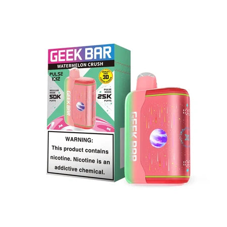 GEEK BAR PULSE X2 DISPOSABLE VAPE 50K PUFFS 5PK WATERMELON CRUSH