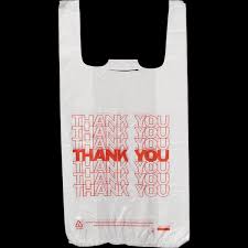 WHITE T-SHIRT CARRYOUT BAGS 22 in. x 11.5 in. (1ct)