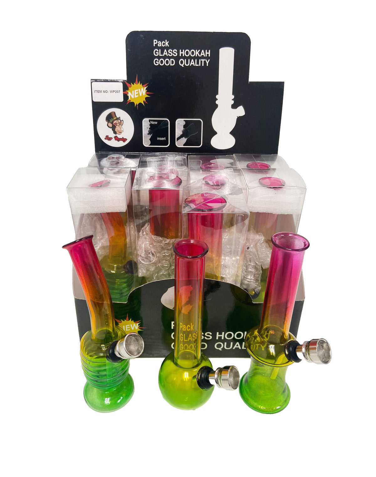 TRICOLOR WATER PIPE 150MM ASSORTED (12CT)