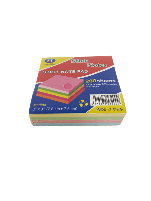 200 SHEET STICKY NOTE PAD (1CT)