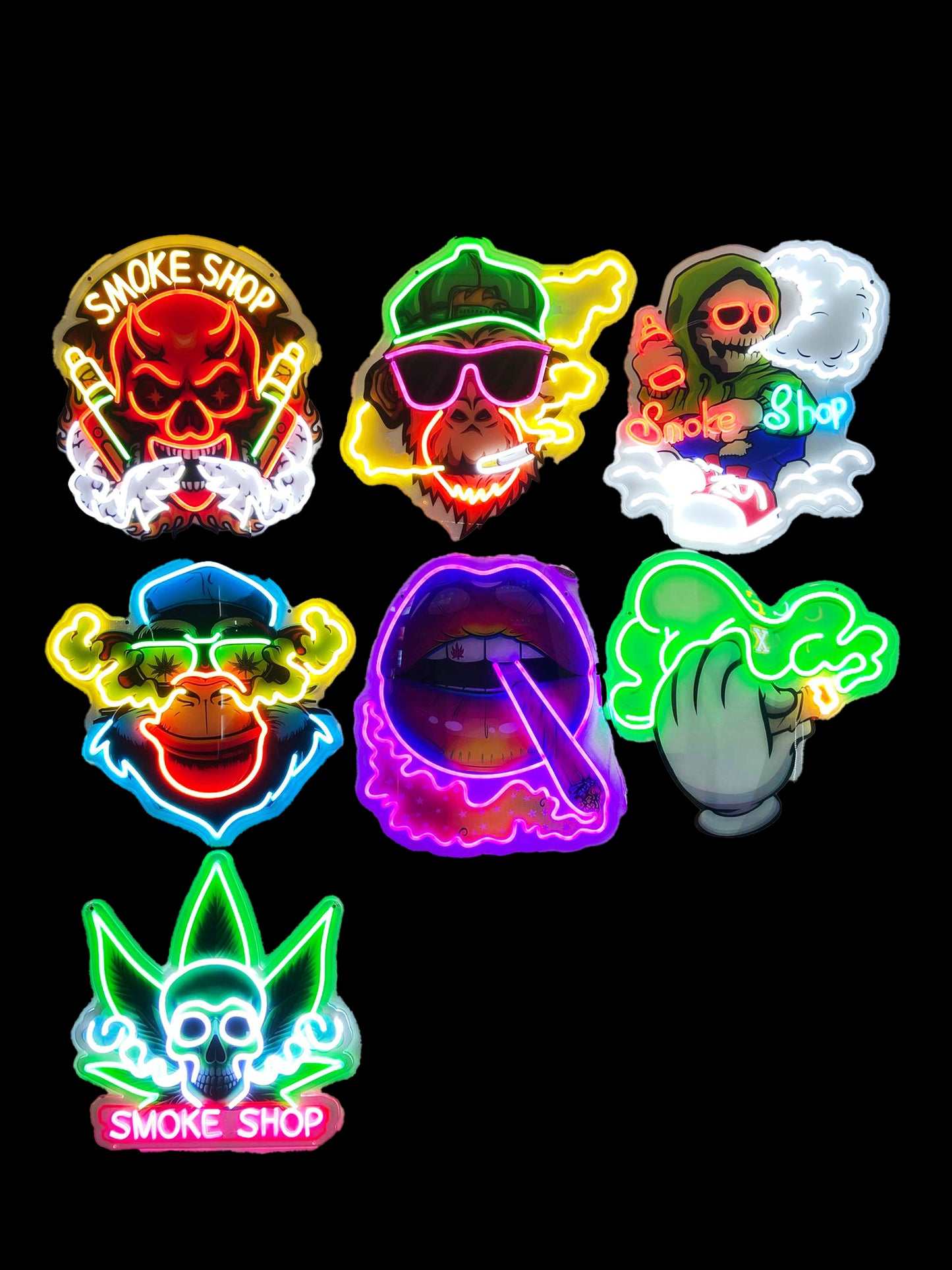 LED SIGN LARGE ASSORTED 22*22 (1CT)
