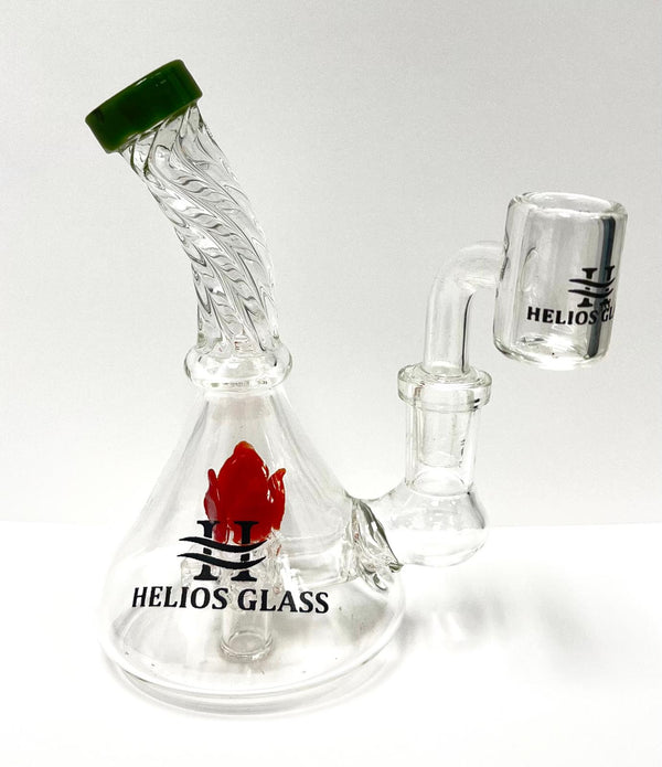 5" HELIOS WATERPIPE W/ 14MM BANGER ASSORTED (1CT)