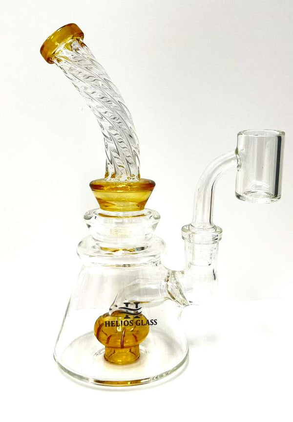 7" HELIOS WATERPIPE W/ 14MM BANGER ASSORTED (1CT)