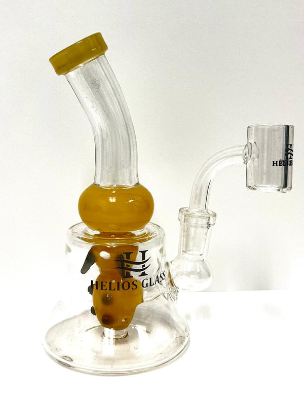 6" HELIOS WATERPIPE W/ 14MM BANGER ASSORTED (1CT)
