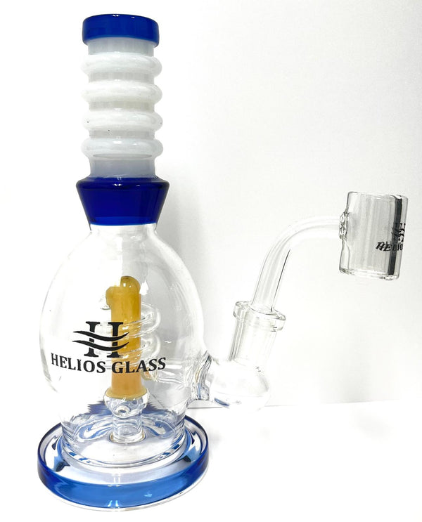 8" HELIOS WATERPIPE W/ 14MM BANGER ASSORTED (1CT)