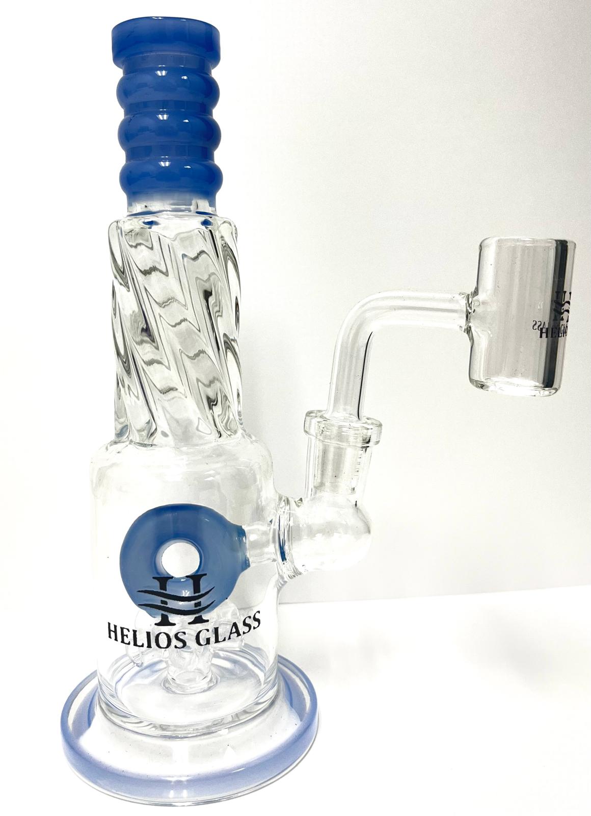 8" HELIOS WATERPIPE W/ 14MM BANGER ASSORTED (1CT)