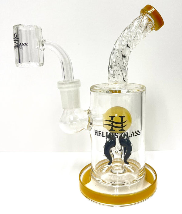 7" HELIOS WATERPIPE W/ 14MM BANGER ASSORTED (1CT)