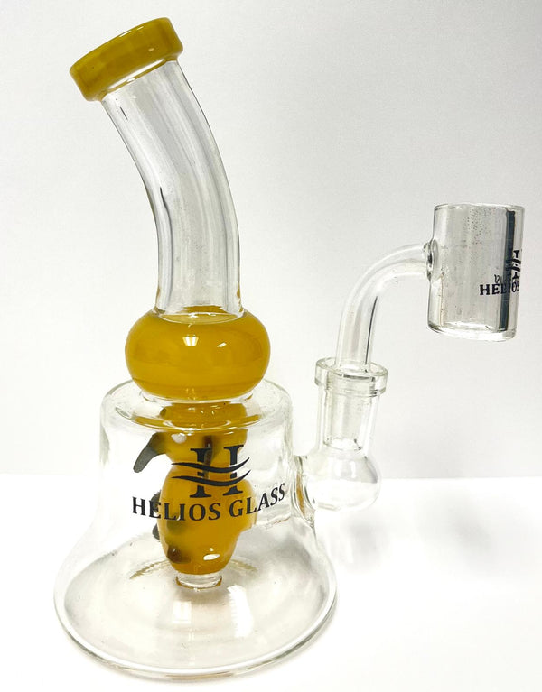 6" HELIOS WATERPIPE W/ 14MM BANGER ASSORTED (1CT)