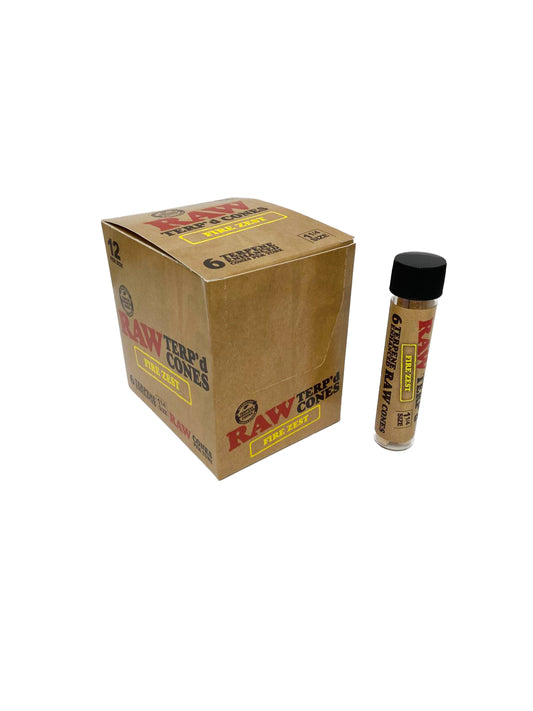 RAW TERP'D 1 1/4 CONES FIRE ZEST (1ct)
