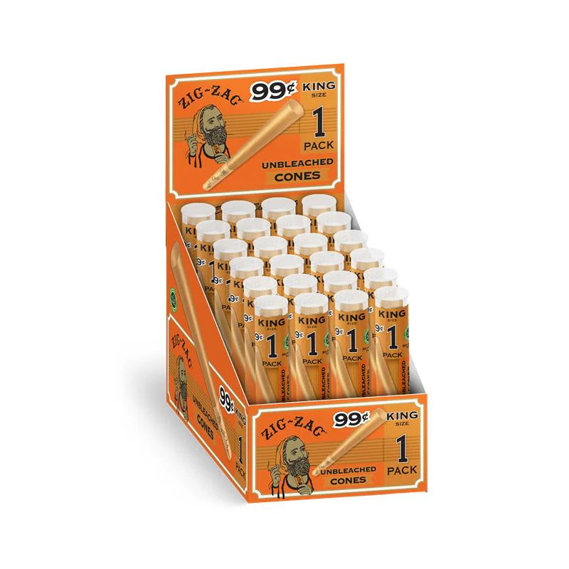 ZIGZAG PAPER CONES K/S 1PK (24CT)