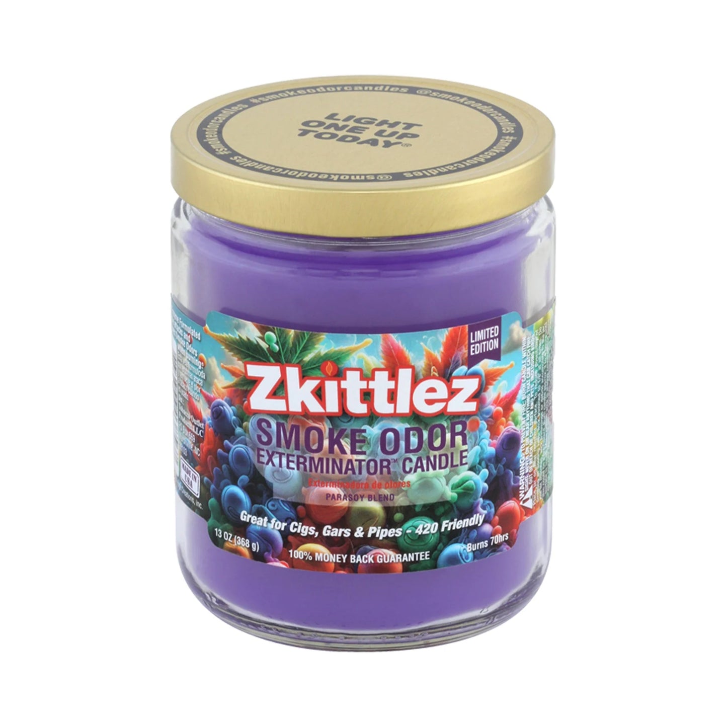 SMOKE ODOR ELIMINATOR ZKITTLEZ CANDLE 13oz (1CT)