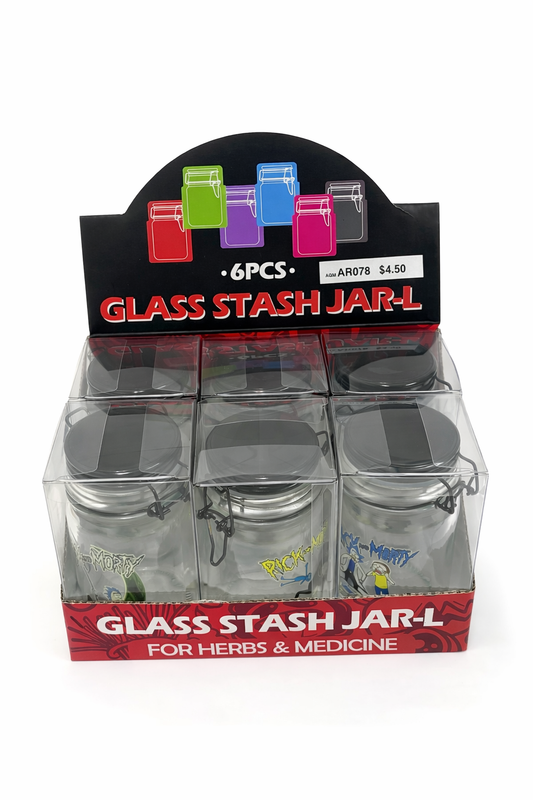 JAR GLASS STASH JAR-L (1CT)