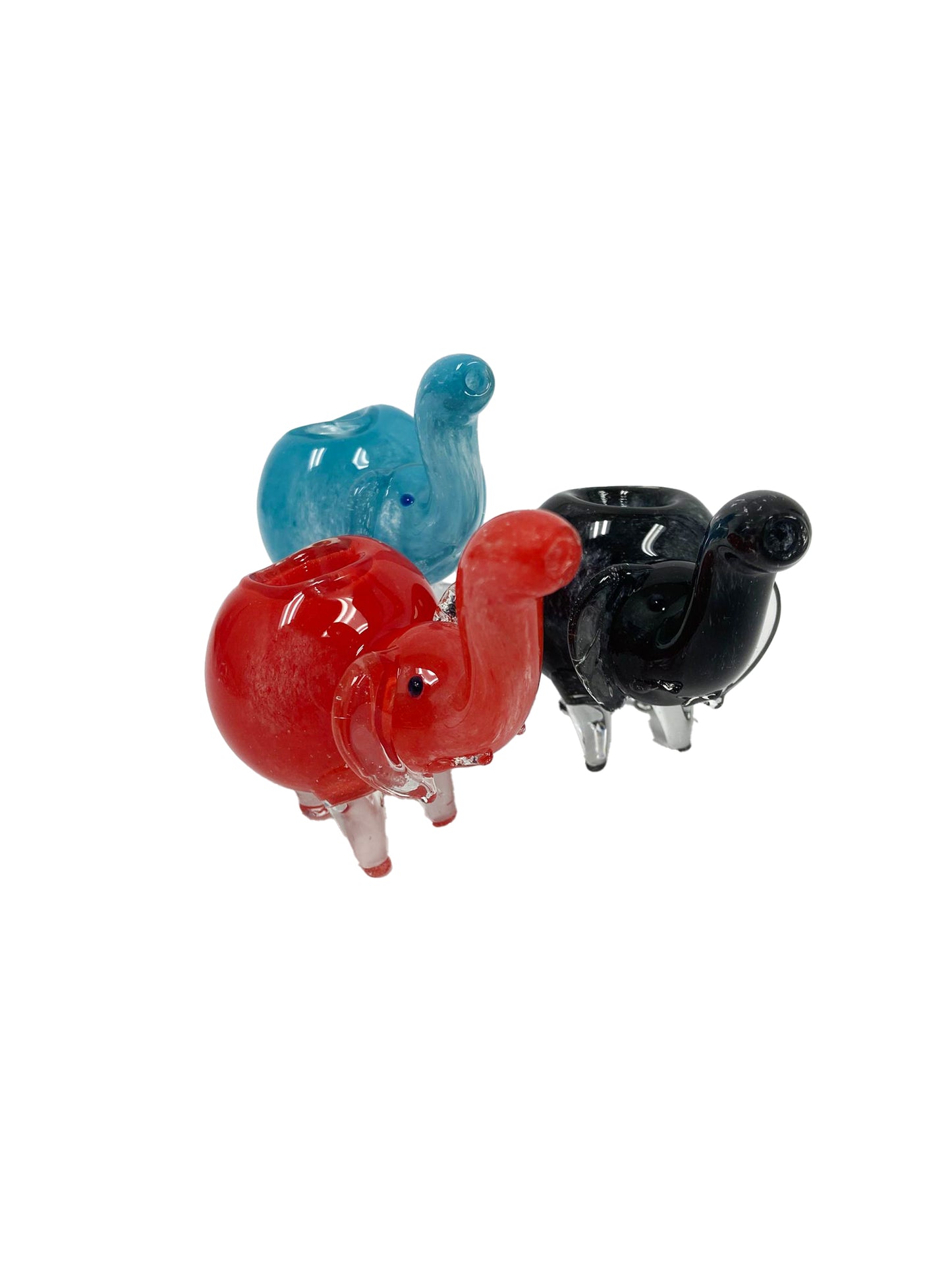 LARGE ELEPHANT GLASS PIPE IN A BAG (3CT)