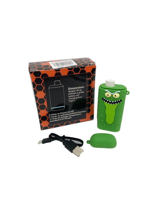 650MAH SILICONE CUCUMBER BATTERY (1CT)