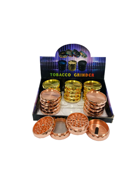 42MM 4 PART ZINC GRINDER (6 CT)