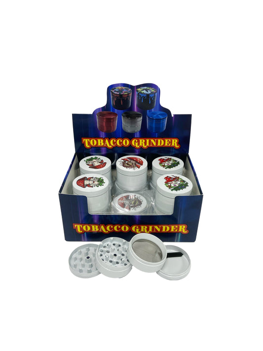 50MM 4 PART ZINC GRINDER (12 CT)