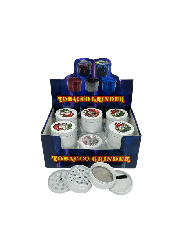 50MM 4 PART ZINC GRINDER (12 CT)
