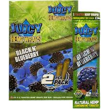 JUICY HEMP WRAPS BLACK N' BLUEBERRY 25PK (1CT)