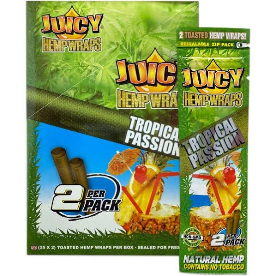 JUICY HEMP WRAPS TROPICAL PASSION 25PK (1 CT)